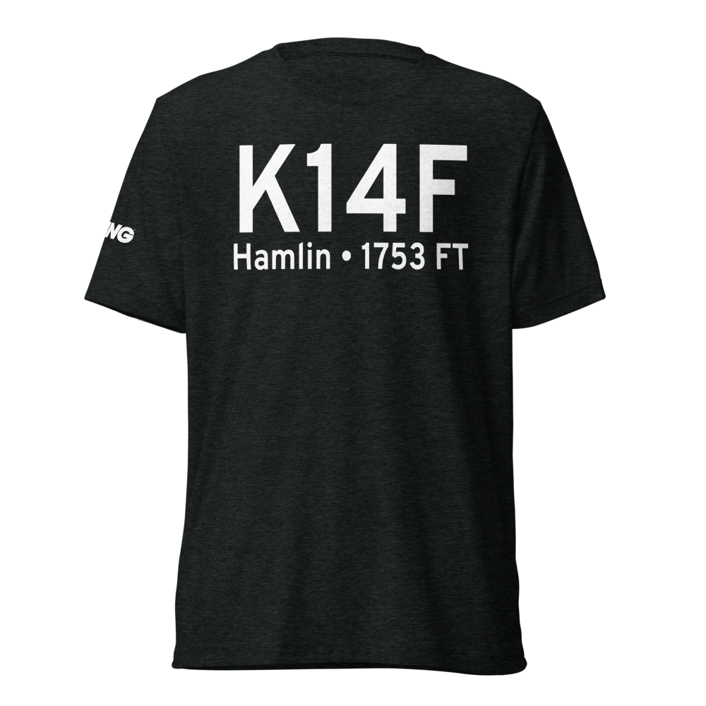 Hamlin Airport (K14F) ICAO Tri-blend T-Shirt 