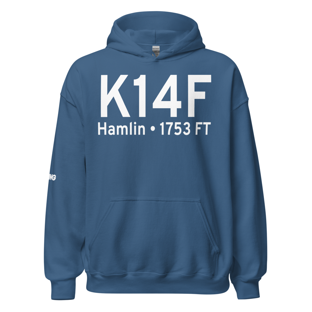 Hamlin Airport (K14F) ICAO Hoodie Sweatshirt 