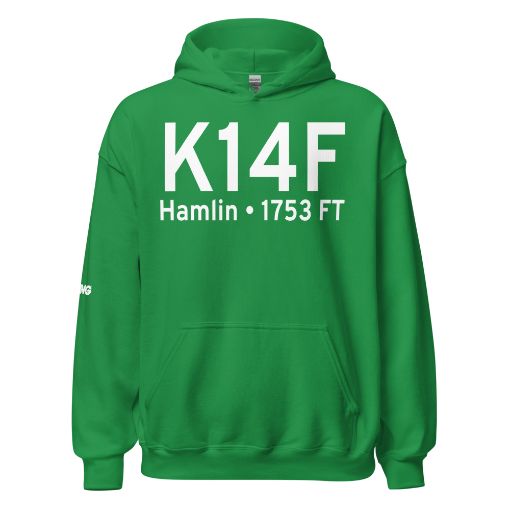 Hamlin Airport (K14F) ICAO Hoodie Sweatshirt 