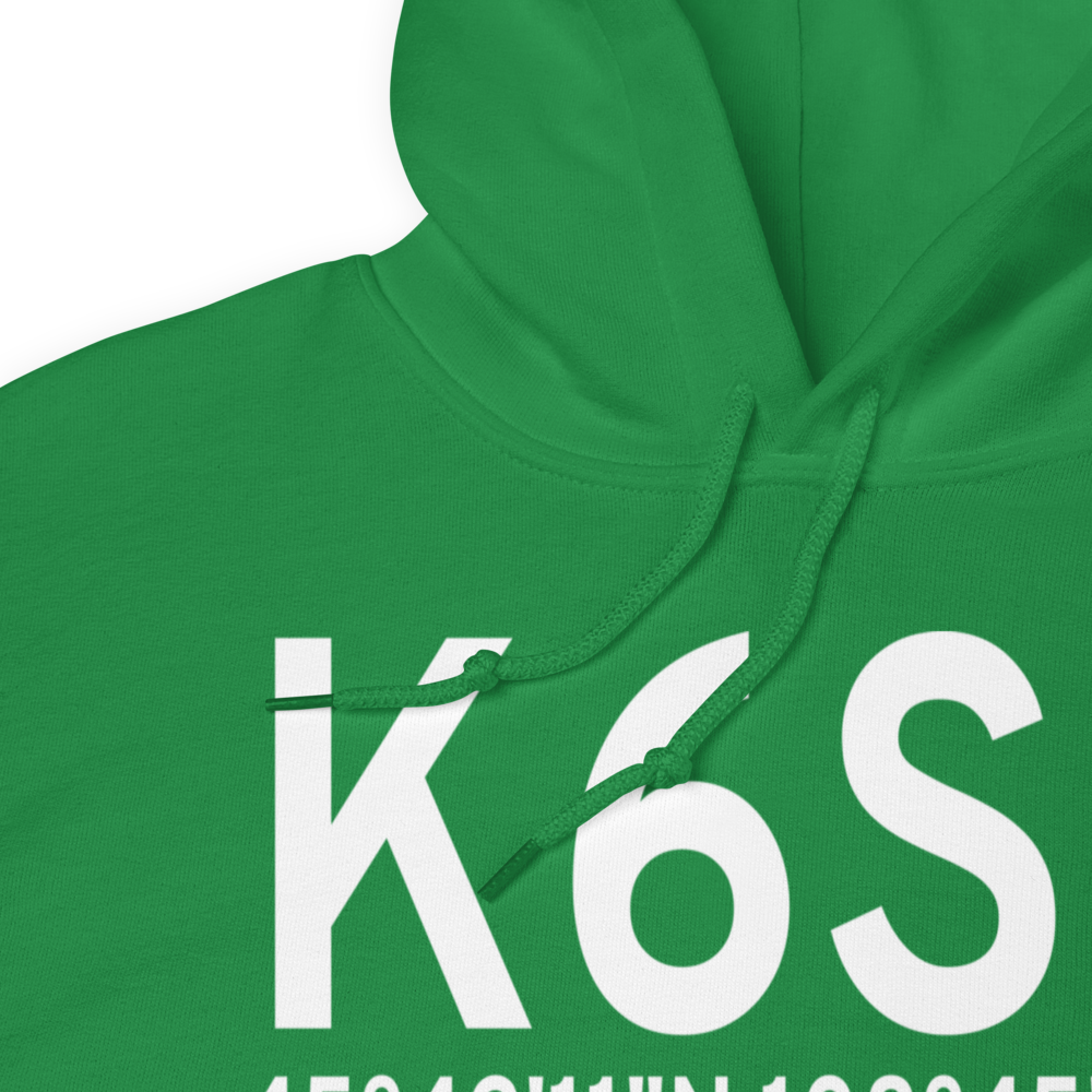 Laurel Municipal Airport (K6S8) ICAO Hoodie Sweatshirt 
