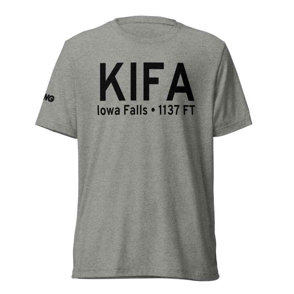 Iowa Falls Municipal Airport (KIFA) ICAO Tri-blend T-Shirt 