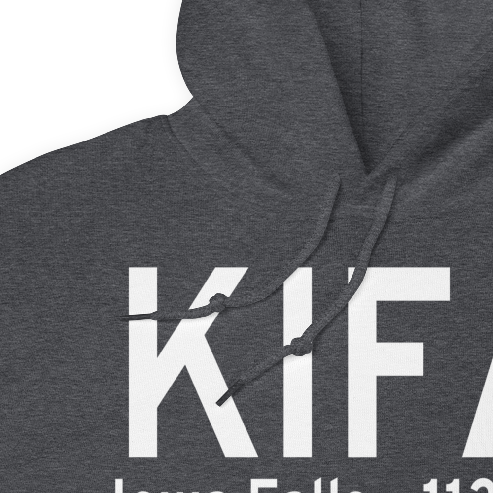 Iowa Falls Municipal Airport (KIFA) ICAO Hoodie Sweatshirt 