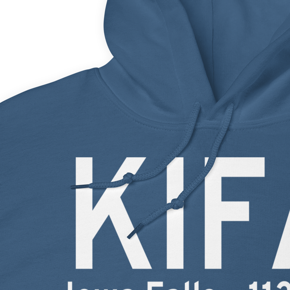 Iowa Falls Municipal Airport (KIFA) ICAO Hoodie Sweatshirt 