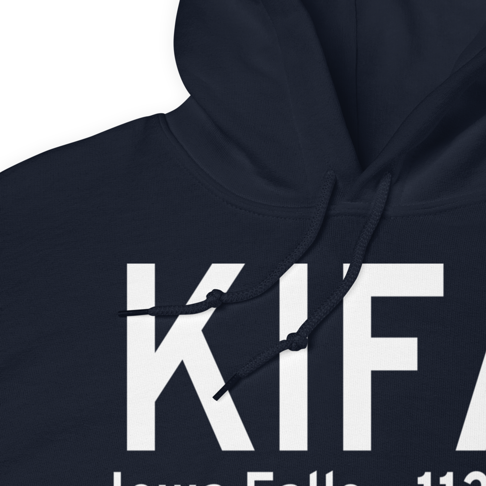 Iowa Falls Municipal Airport (KIFA) ICAO Hoodie Sweatshirt 