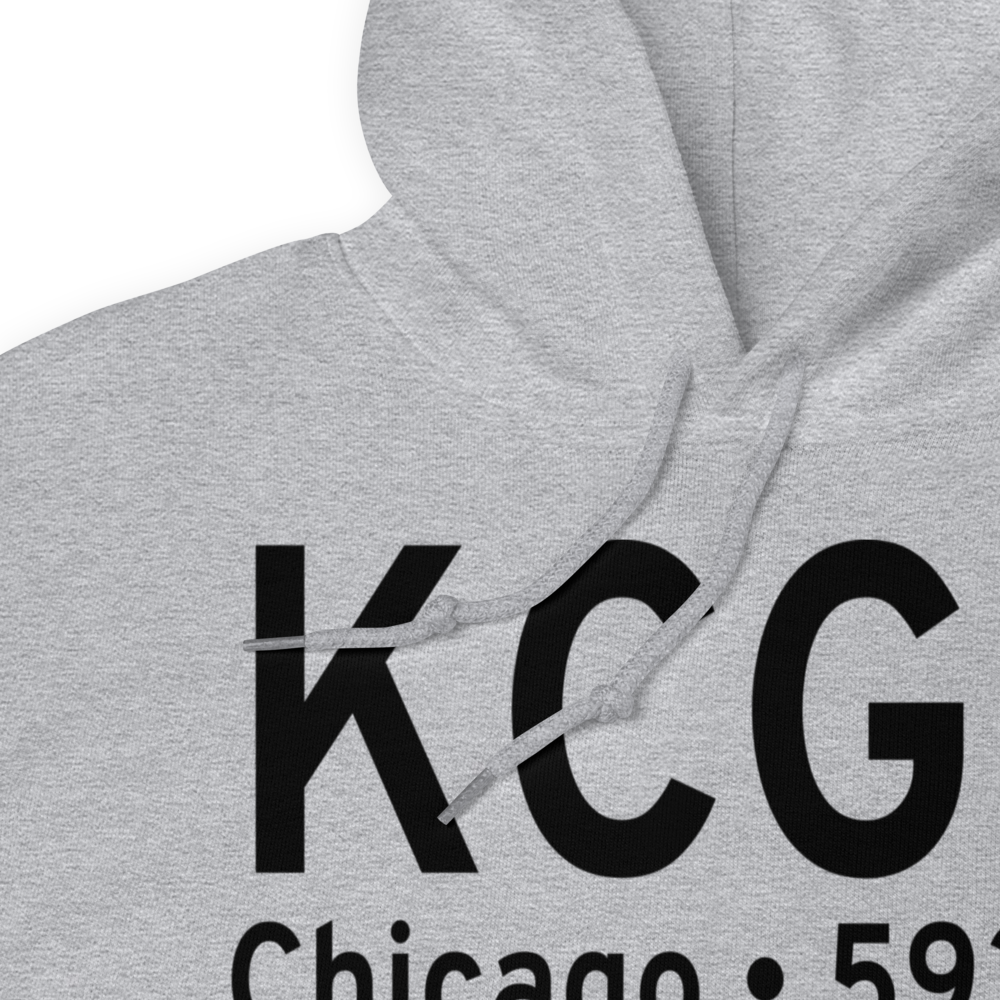 Chicago Meigs Airport (KCGX) ICAO Hoodie Sweatshirt 