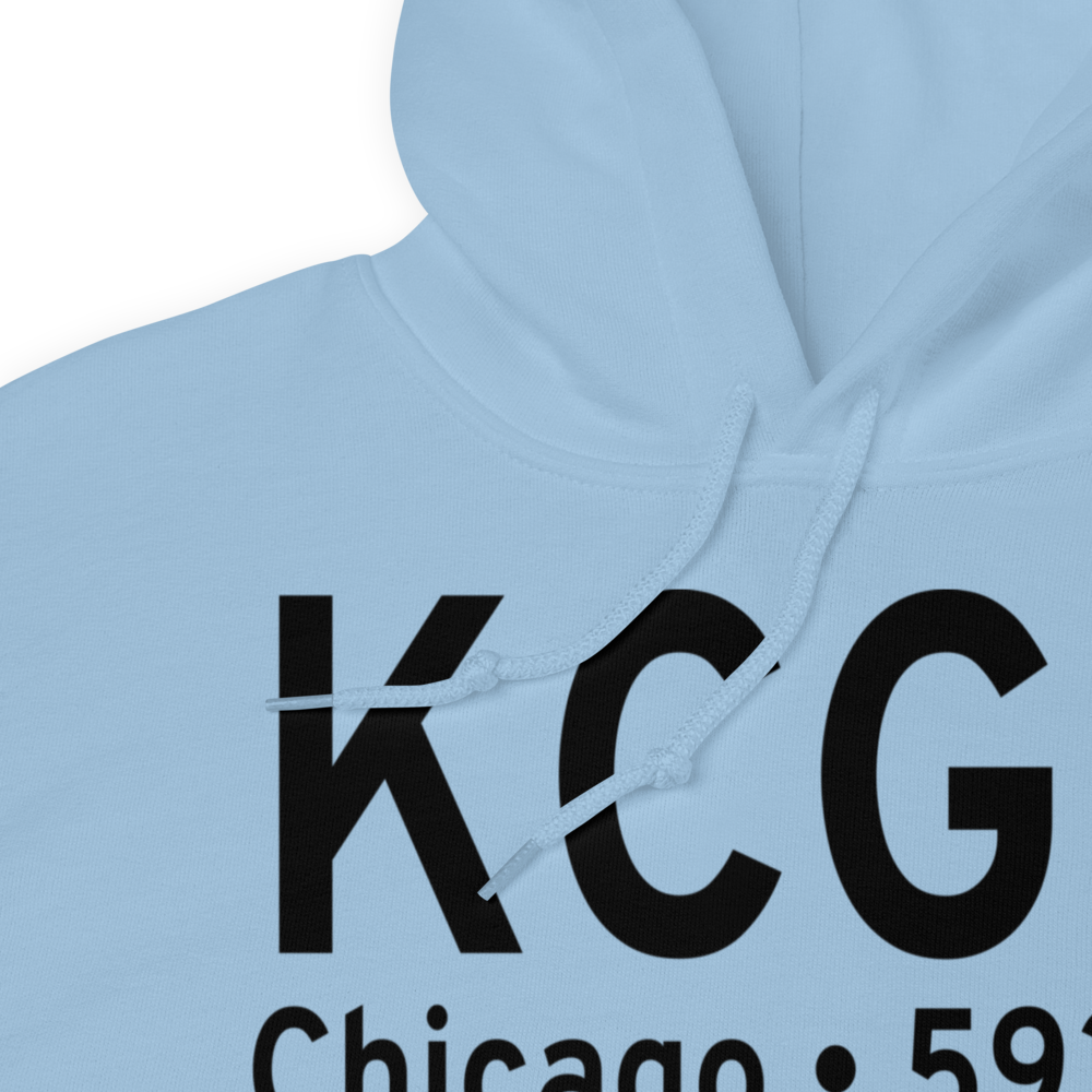 Chicago Meigs Airport (KCGX) ICAO Hoodie Sweatshirt 