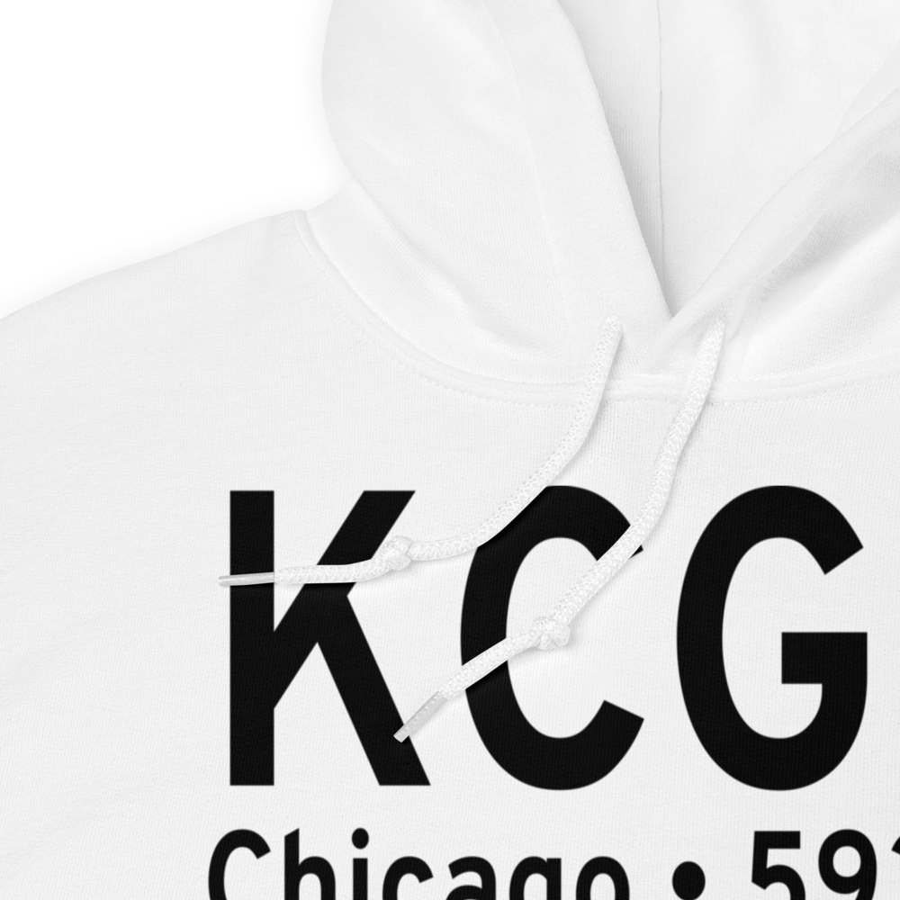 Chicago Meigs Airport (KCGX) ICAO Hoodie Sweatshirt 