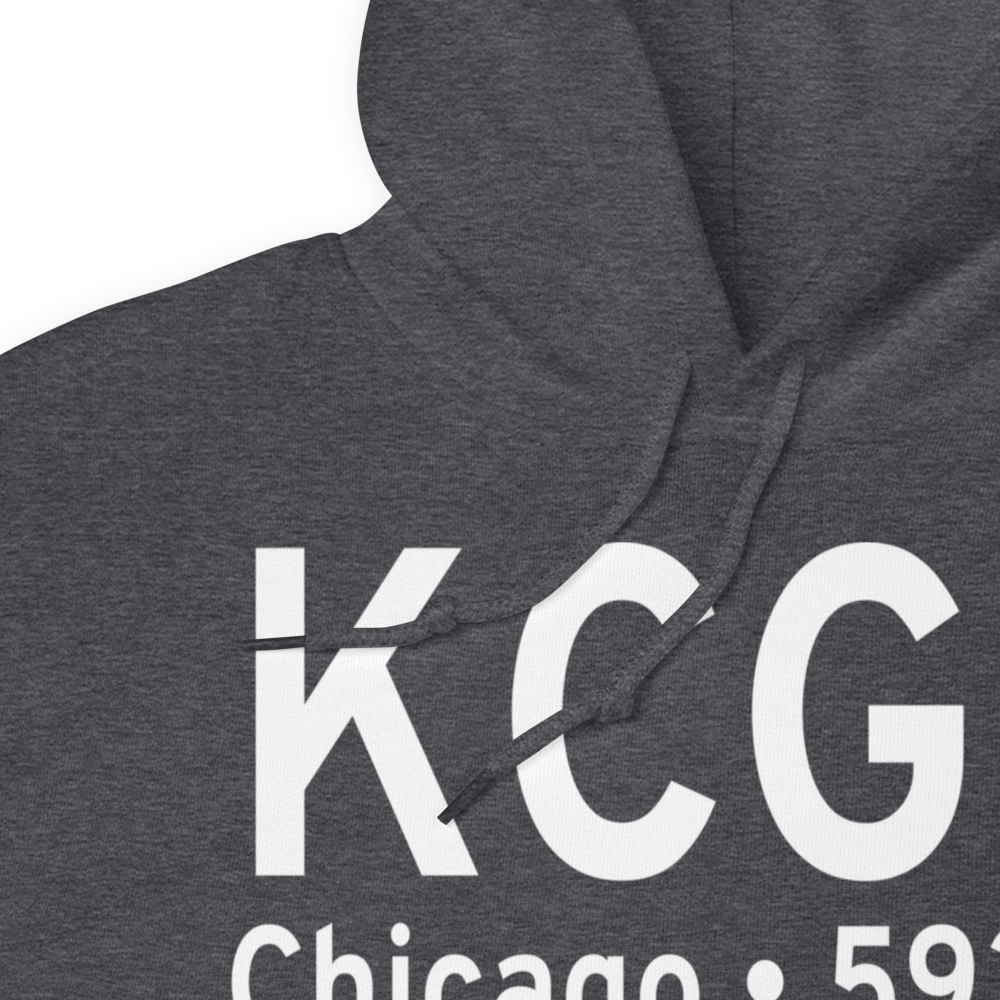 Chicago Meigs Airport (KCGX) ICAO Hoodie Sweatshirt 
