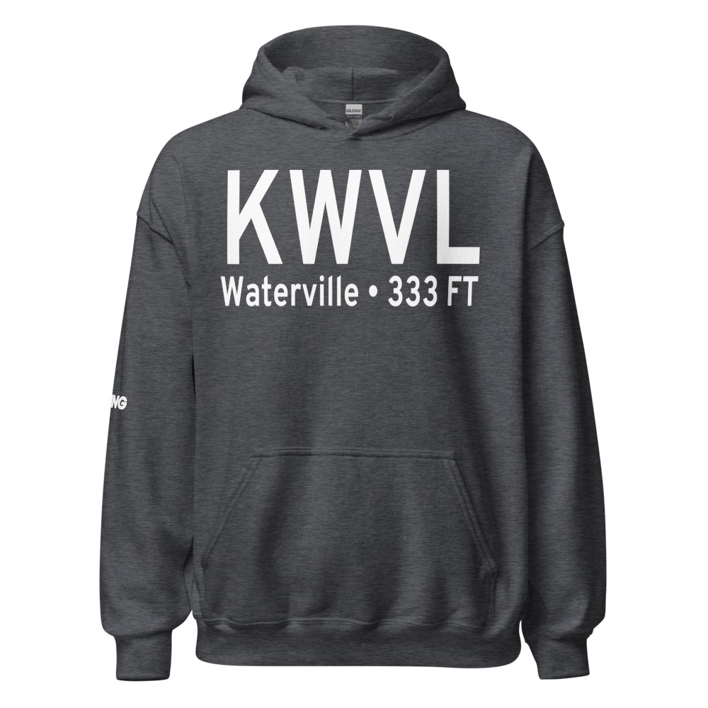 Waterville Robert Lafleur Airport (KWVL) ICAO Hoodie Sweatshirt 