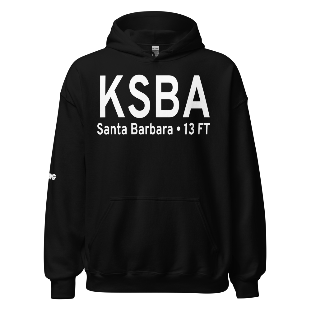Santa Barbara Municipal Airport (KSBA) ICAO Hoodie Sweatshirt 