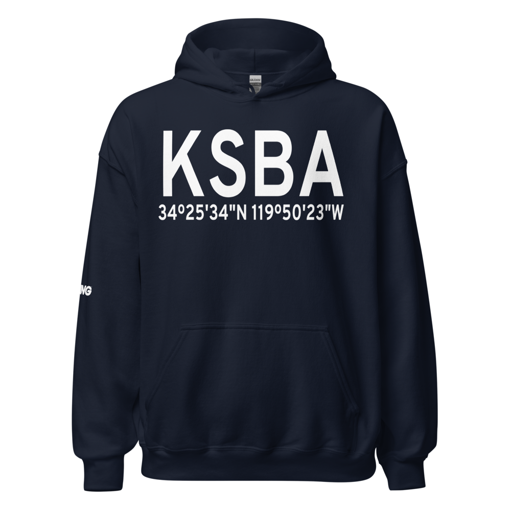 Santa Barbara Municipal Airport (KSBA) ICAO Hoodie Sweatshirt 