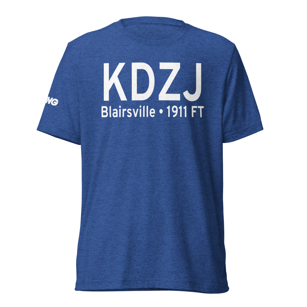 Blairsville Airport (KDZJ) ICAO Tri-blend T-Shirt 
