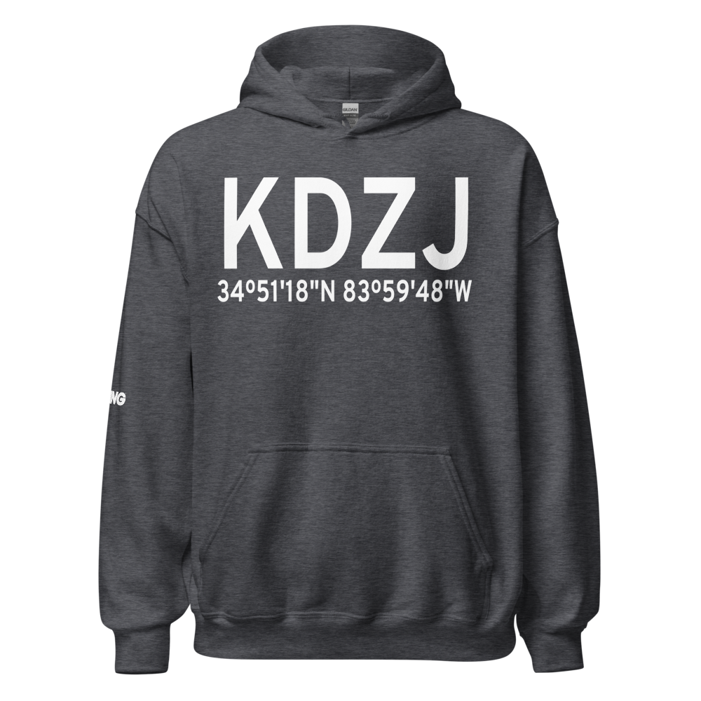 Blairsville Airport (KDZJ) ICAO Hoodie Sweatshirt 