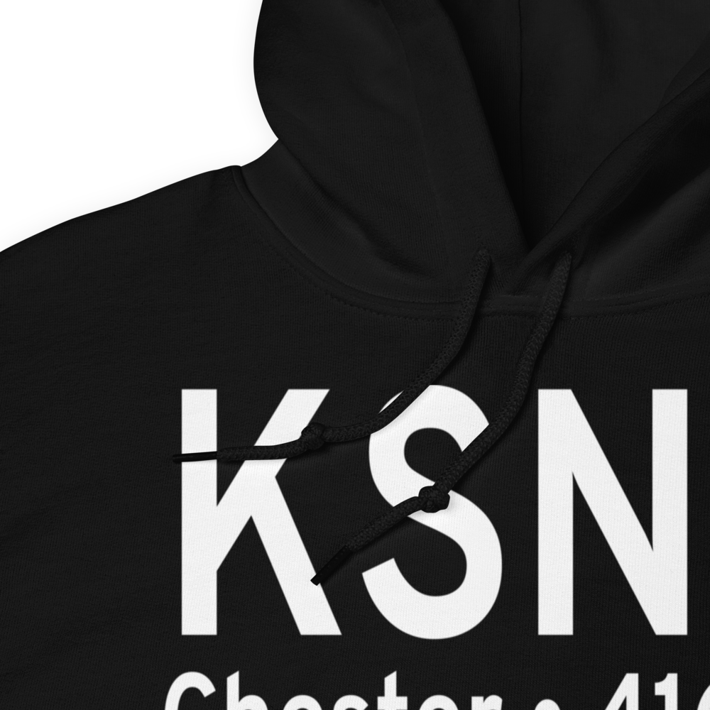 Chester Airport (KSNC) ICAO Hoodie Sweatshirt 