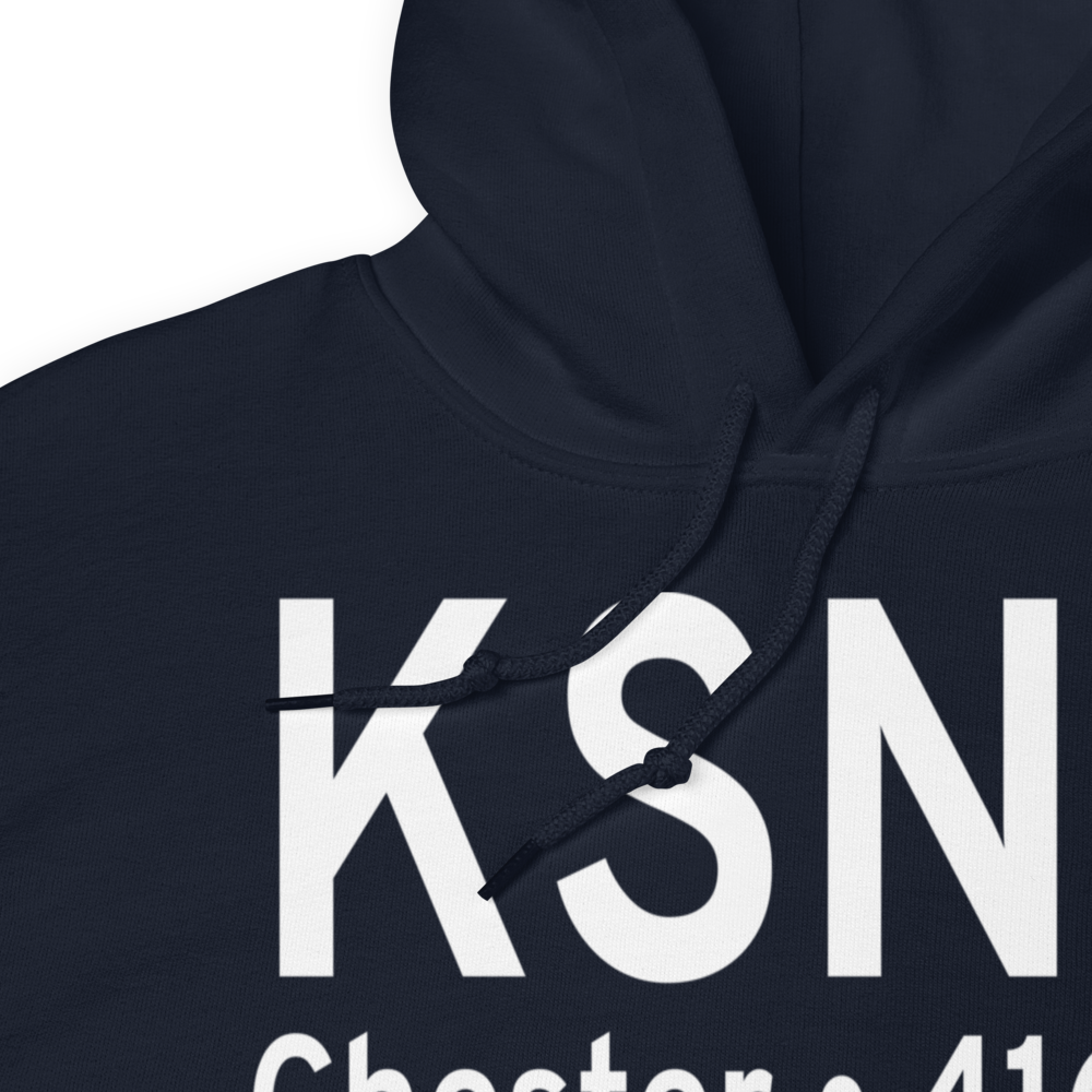 Chester Airport (KSNC) ICAO Hoodie Sweatshirt 