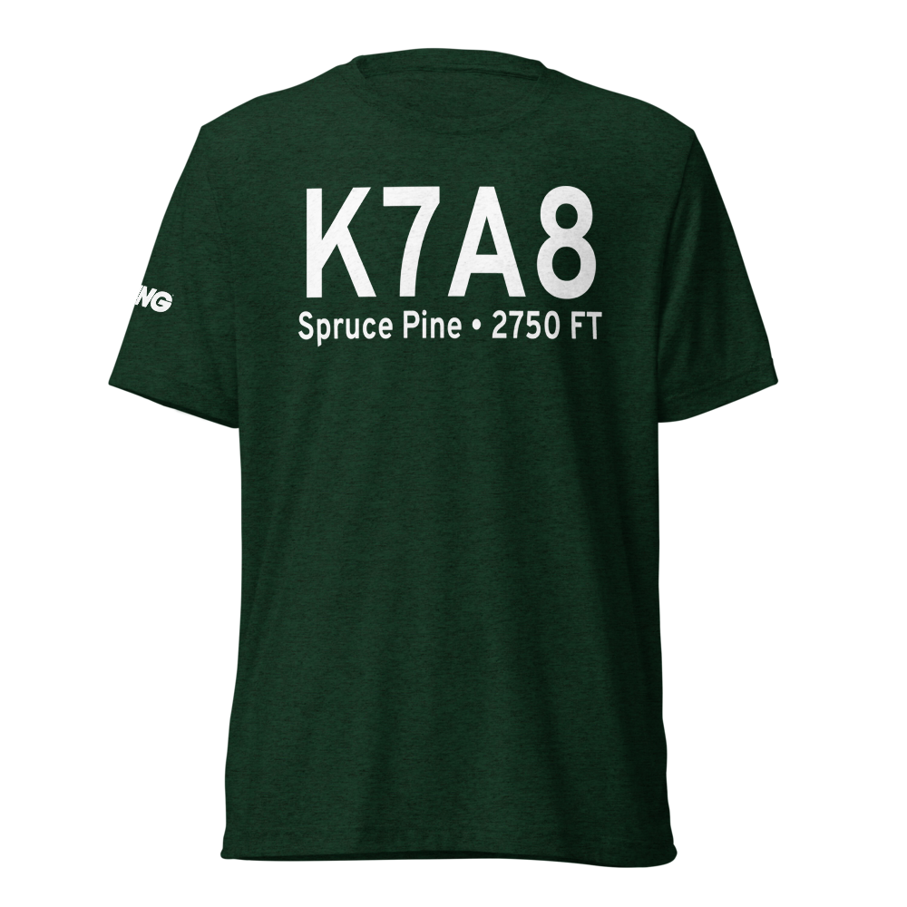 Avery County Morrison Field (K7A8) ICAO Tri-blend T-Shirt 