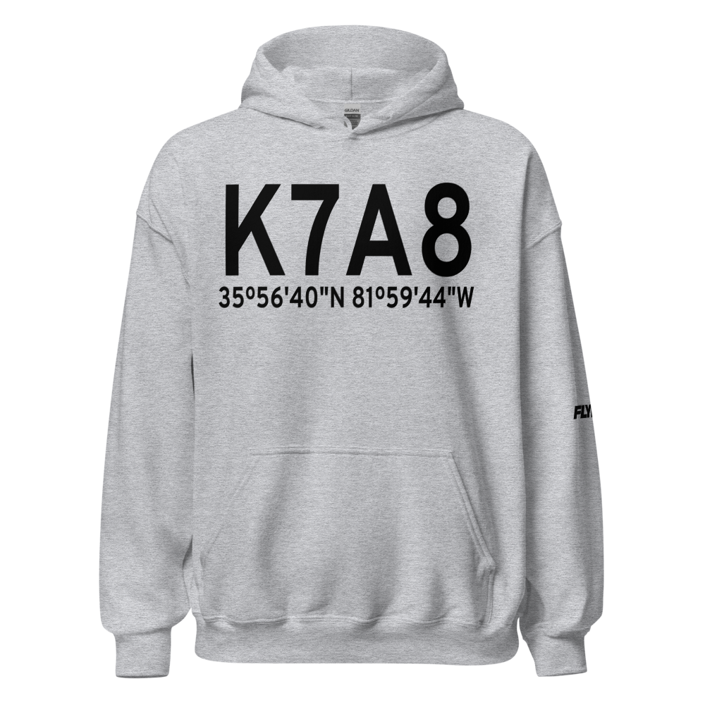 Avery County Morrison Field (K7A8) ICAO Hoodie Sweatshirt 
