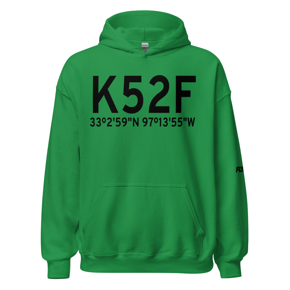 Northwest Regional Airport (K52F) ICAO Hoodie Sweatshirt 