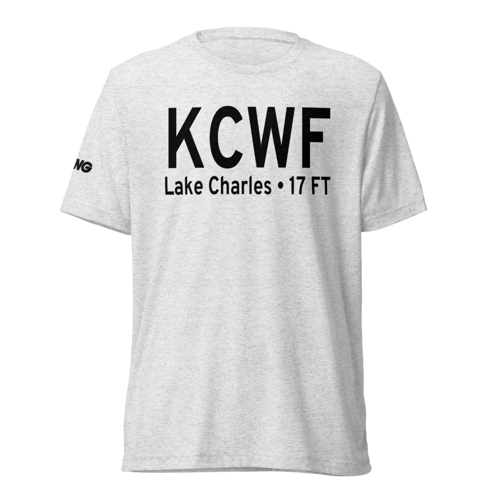 Chennault International Airport (KCWF) ICAO Tri-blend T-Shirt 