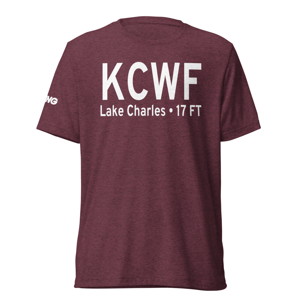 Chennault International Airport (KCWF) ICAO Tri-blend T-Shirt 
