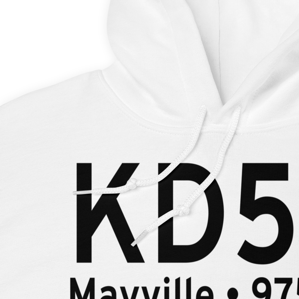 Mayville Municipal Airport (KD56) ICAO Hoodie Sweatshirt 