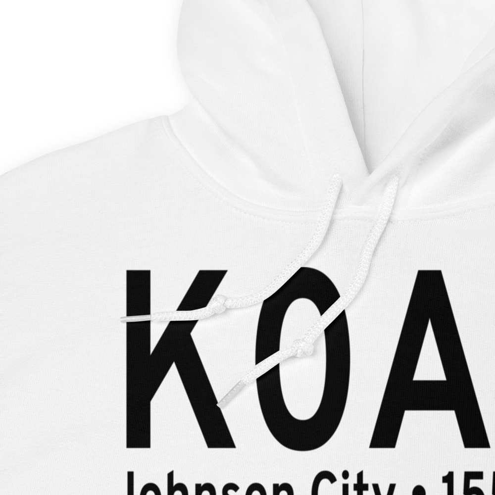 Johnson City Stolport Airport (K0A4) ICAO Hoodie Sweatshirt 