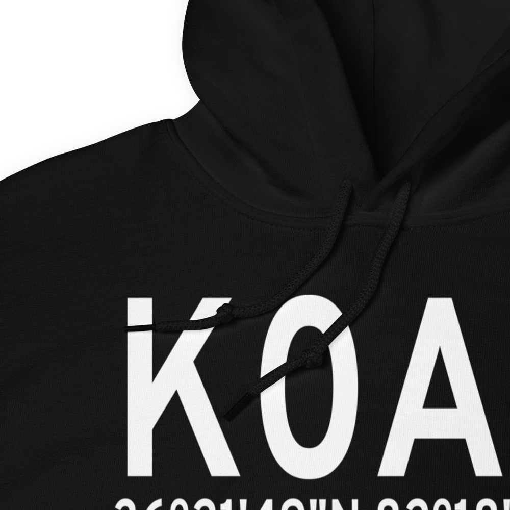 Johnson City Stolport Airport (K0A4) ICAO Hoodie Sweatshirt 