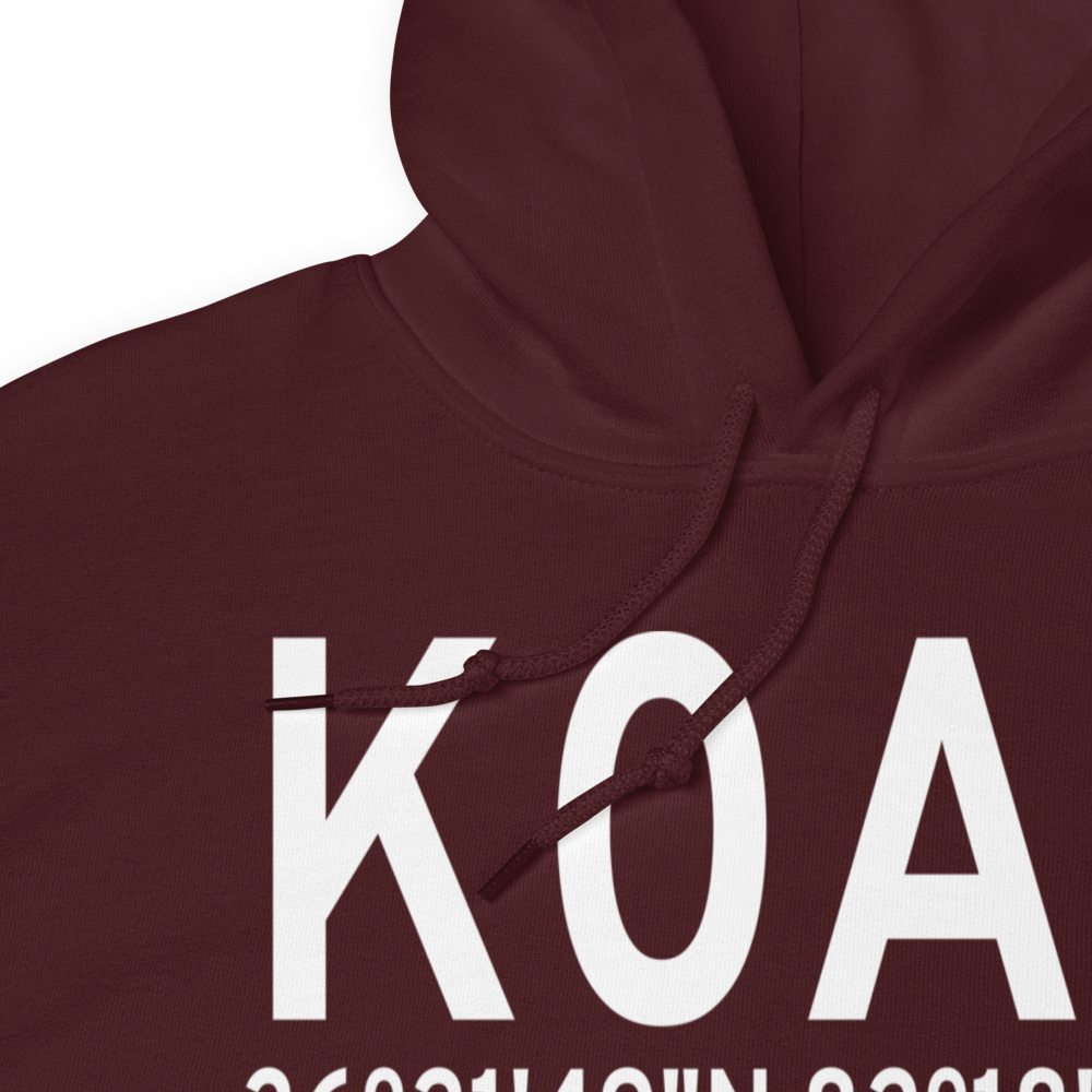 Johnson City Stolport Airport (K0A4) ICAO Hoodie Sweatshirt 