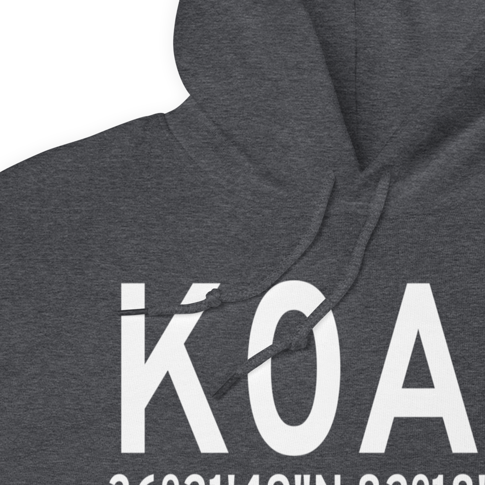 Johnson City Stolport Airport (K0A4) ICAO Hoodie Sweatshirt 