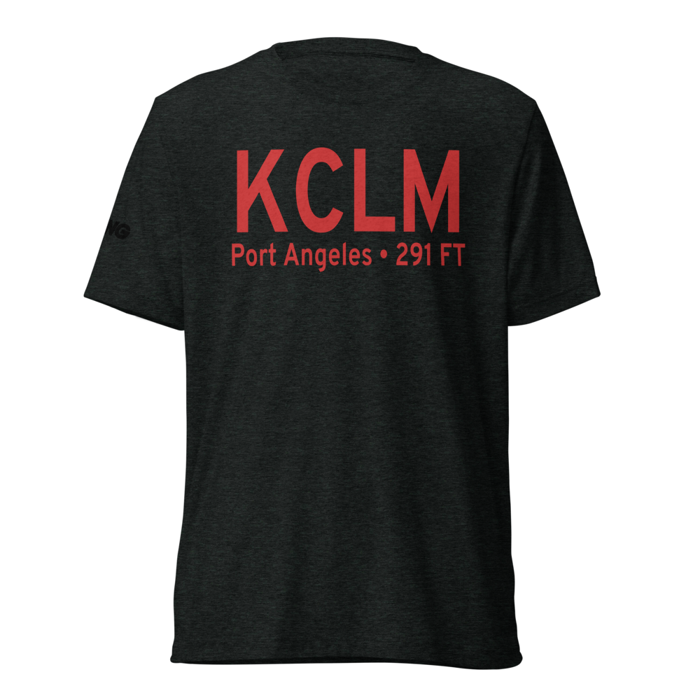 William R Fairchild International Airport (KCLM) ICAO Tri-blend T-Shirt 