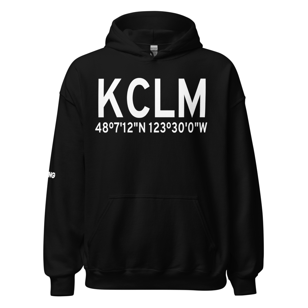William R Fairchild International Airport (KCLM) ICAO Hoodie Sweatshirt 
