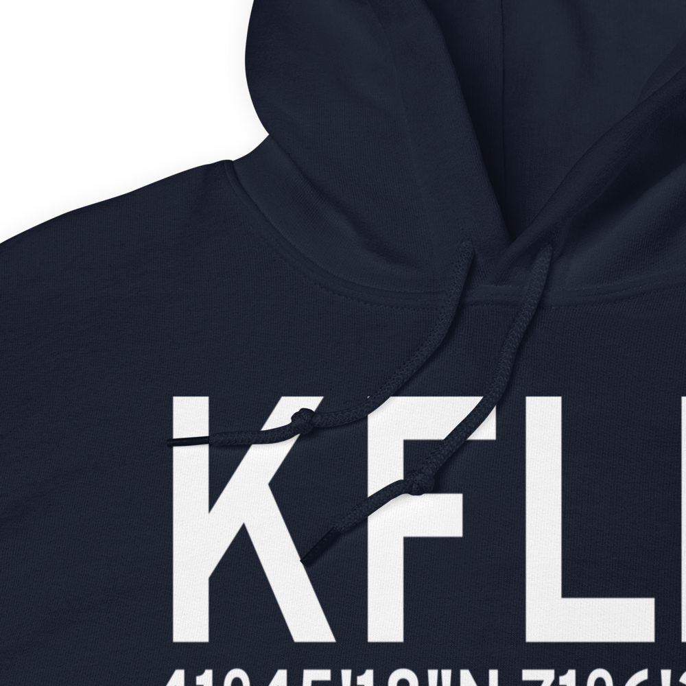 Fall River Airport (KFLR) ICAO Hoodie Sweatshirt 