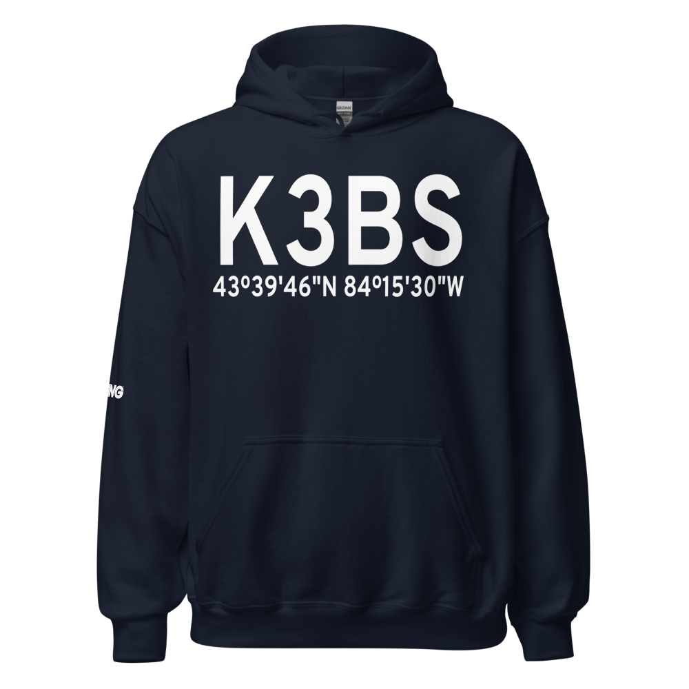 Jack Barstow Airport (K3BS) ICAO Hoodie Sweatshirt 