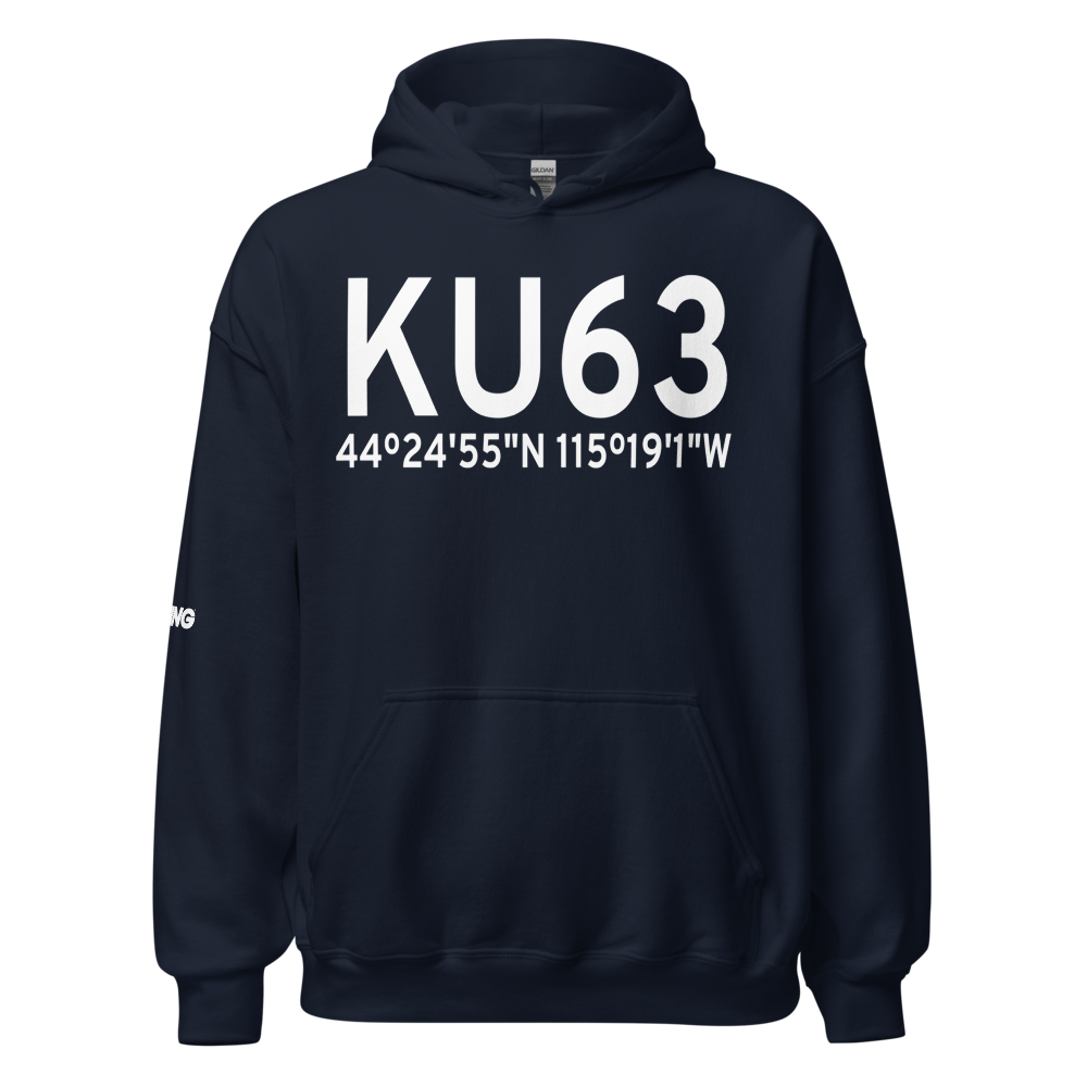 Bruce Meadows Airport (KU63) ICAO Hoodie Sweatshirt 