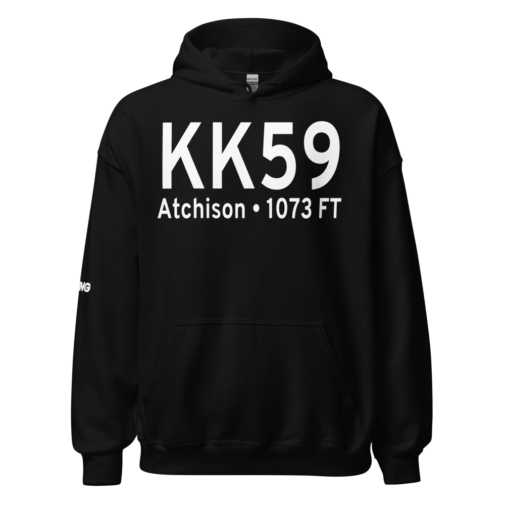 Amelia Earhart Airport (KK59) ICAO Hoodie Sweatshirt 