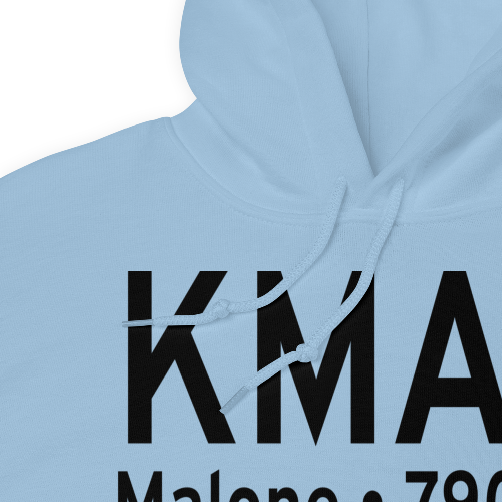 Malone Dufort Airport (KMAL) ICAO Hoodie Sweatshirt 