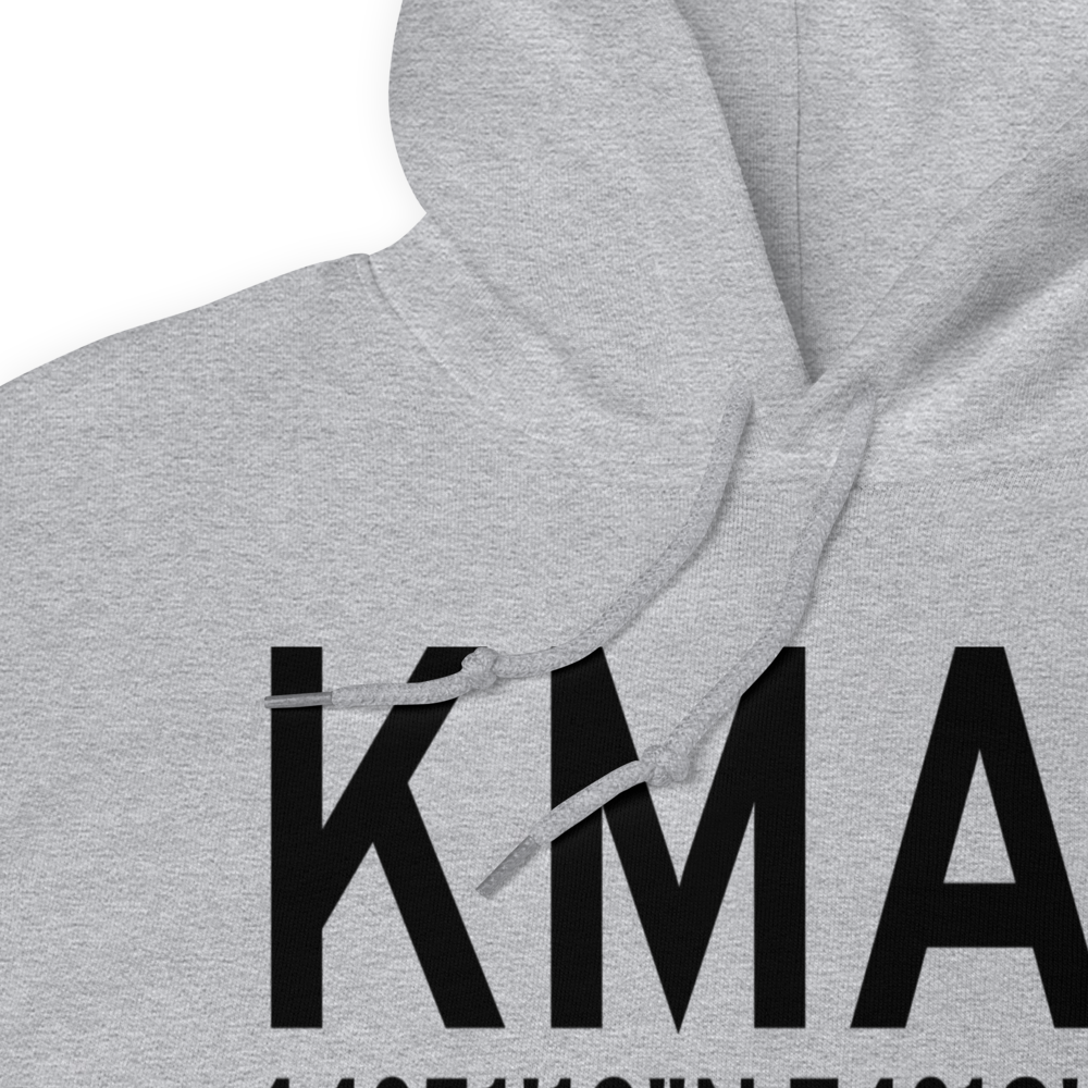 Malone Dufort Airport (KMAL) ICAO Hoodie Sweatshirt 