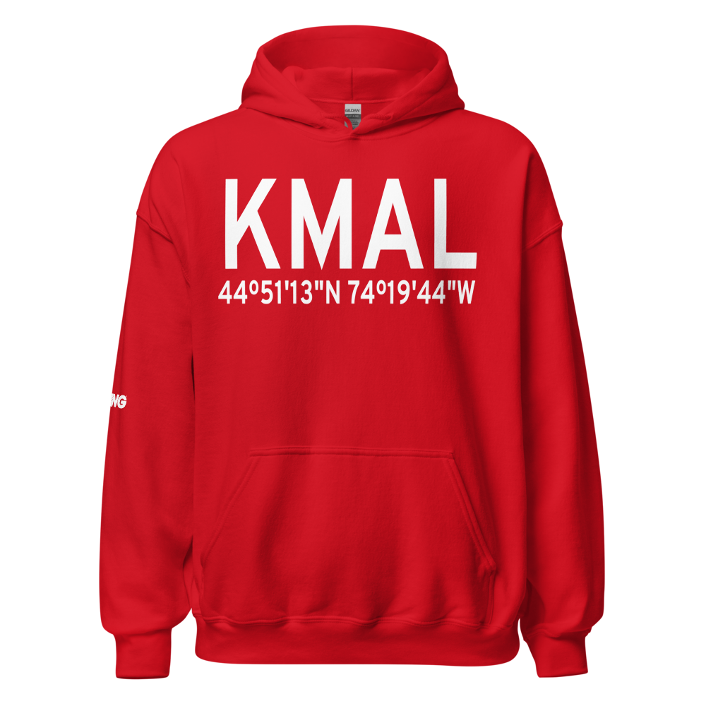 Malone Dufort Airport (KMAL) ICAO Hoodie Sweatshirt 