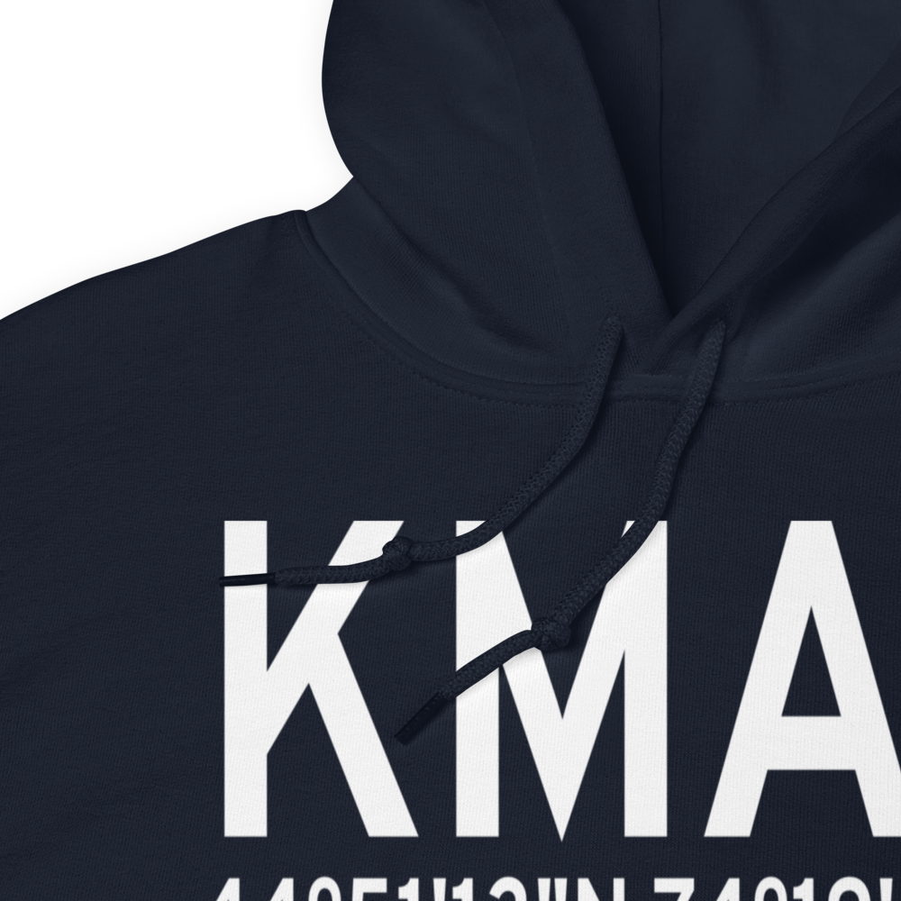 Malone Dufort Airport (KMAL) ICAO Hoodie Sweatshirt 