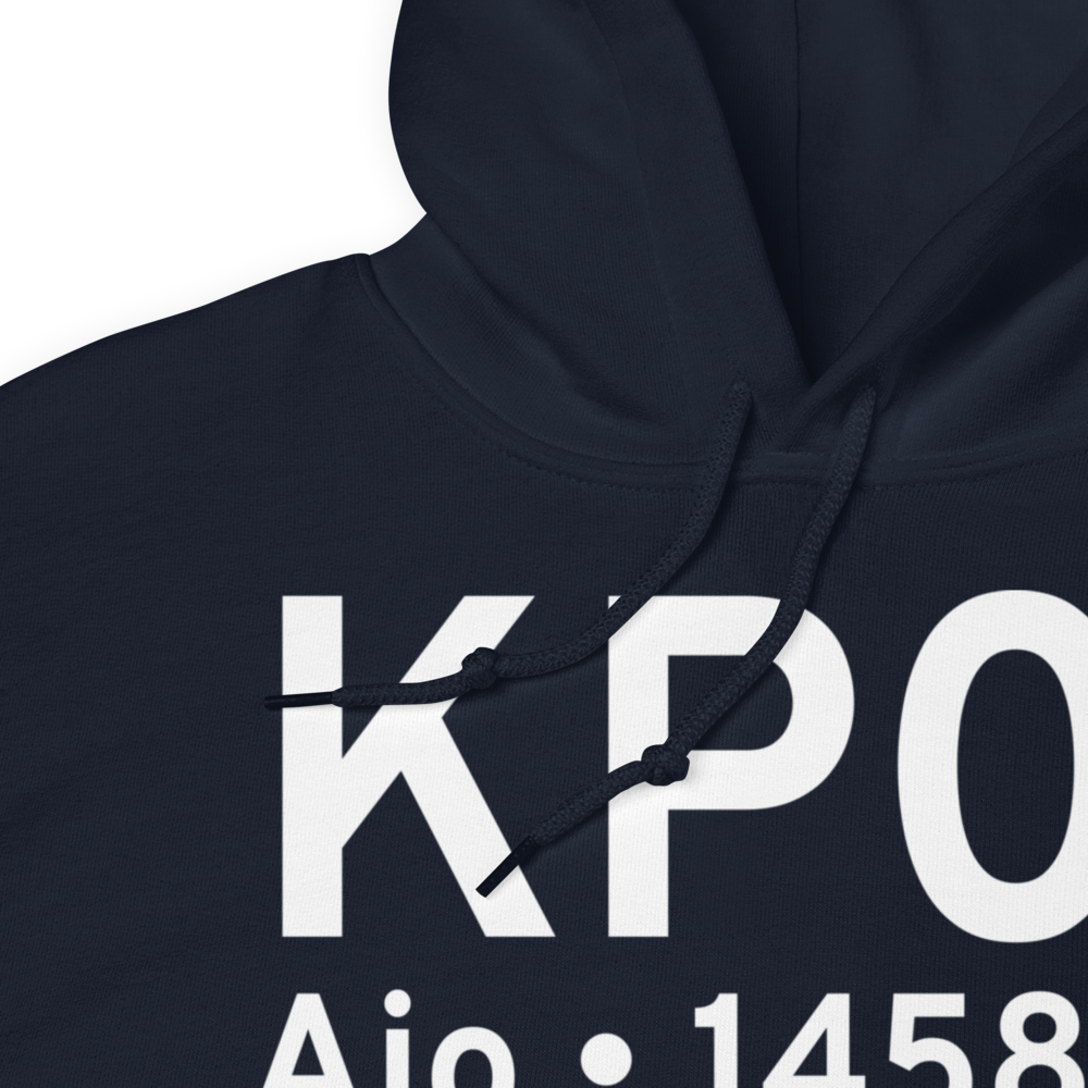 Eric Marcus Municipal Airport (KP01) ICAO Hoodie Sweatshirt 