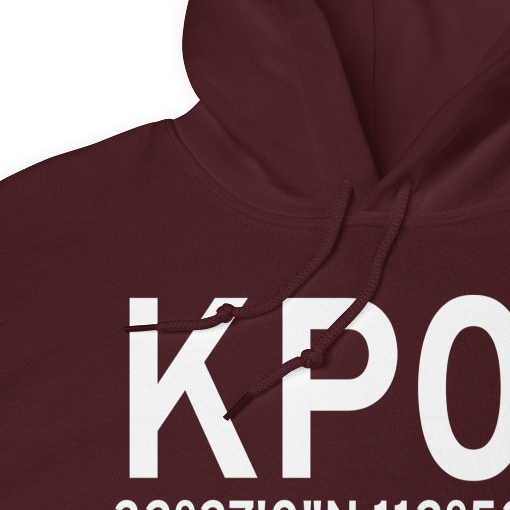 Eric Marcus Municipal Airport (KP01) ICAO Hoodie Sweatshirt 