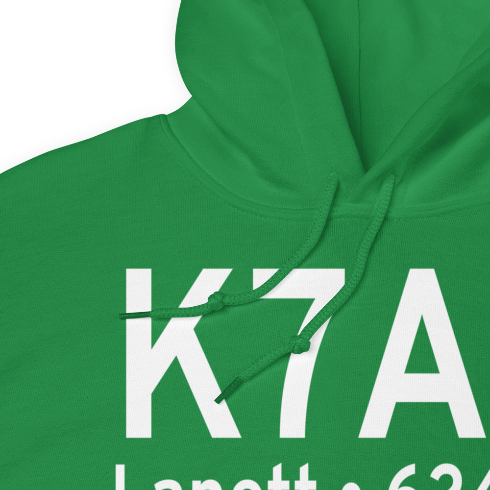 Lanett Municipal Airport (K7A3) ICAO Hoodie Sweatshirt 