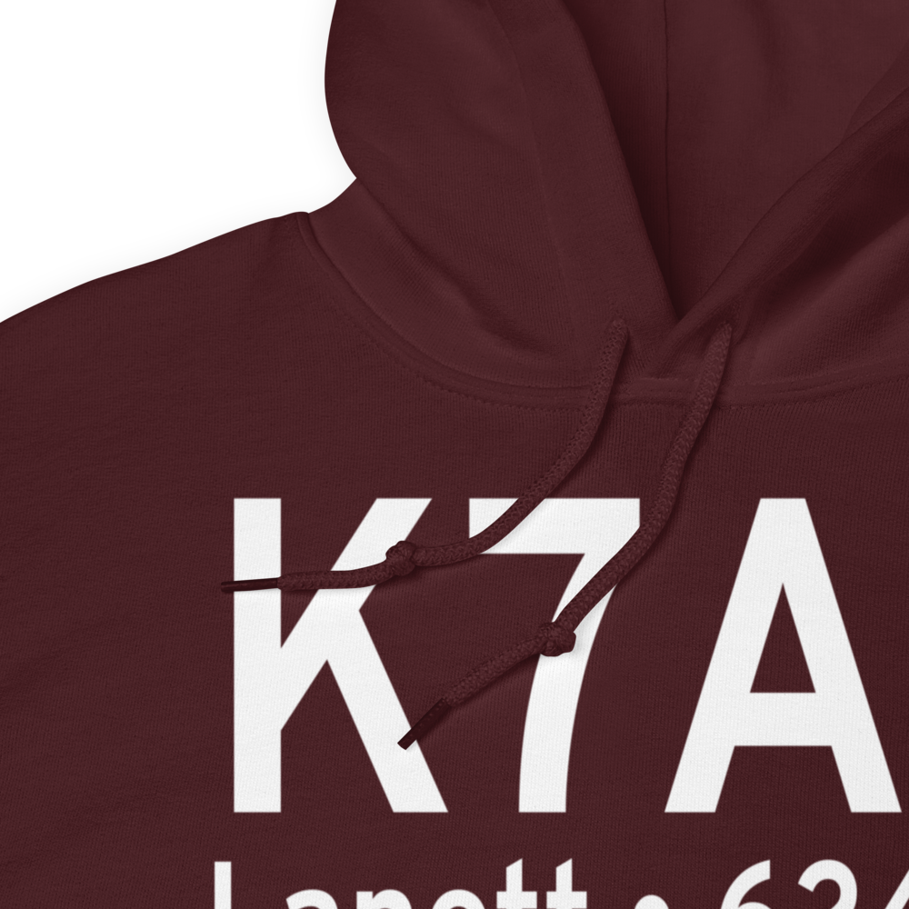 Lanett Municipal Airport (K7A3) ICAO Hoodie Sweatshirt 
