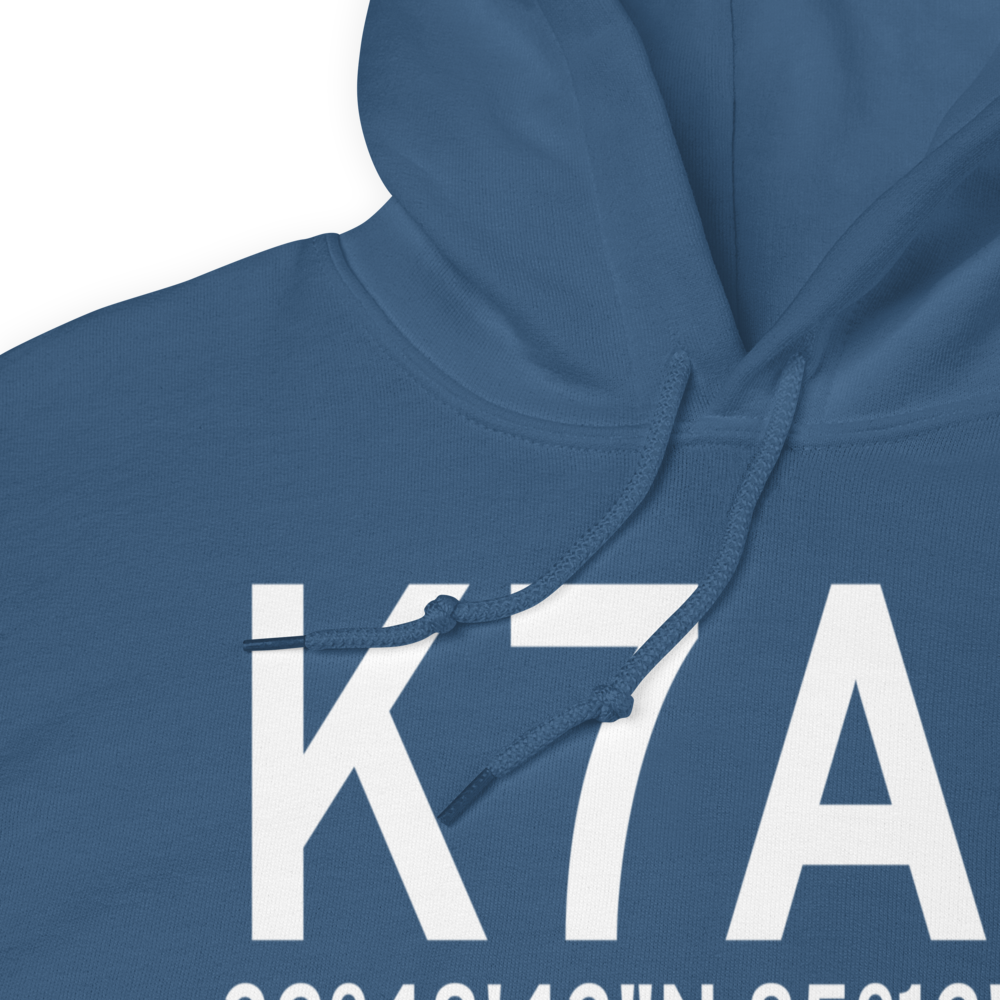 Lanett Municipal Airport (K7A3) ICAO Hoodie Sweatshirt 