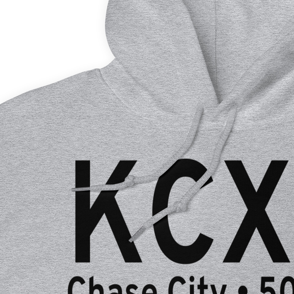Chase City Municipal Airport (KCXE) ICAO Hoodie Sweatshirt 