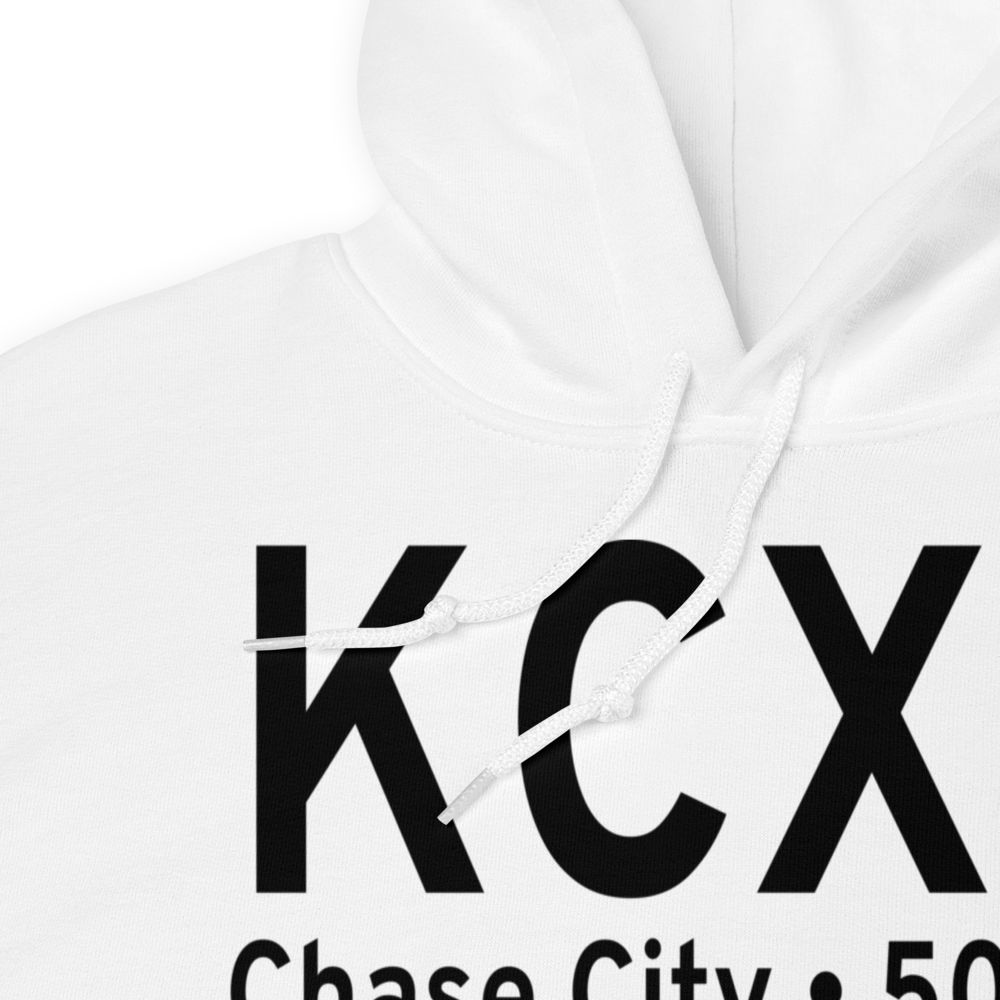 Chase City Municipal Airport (KCXE) ICAO Hoodie Sweatshirt 