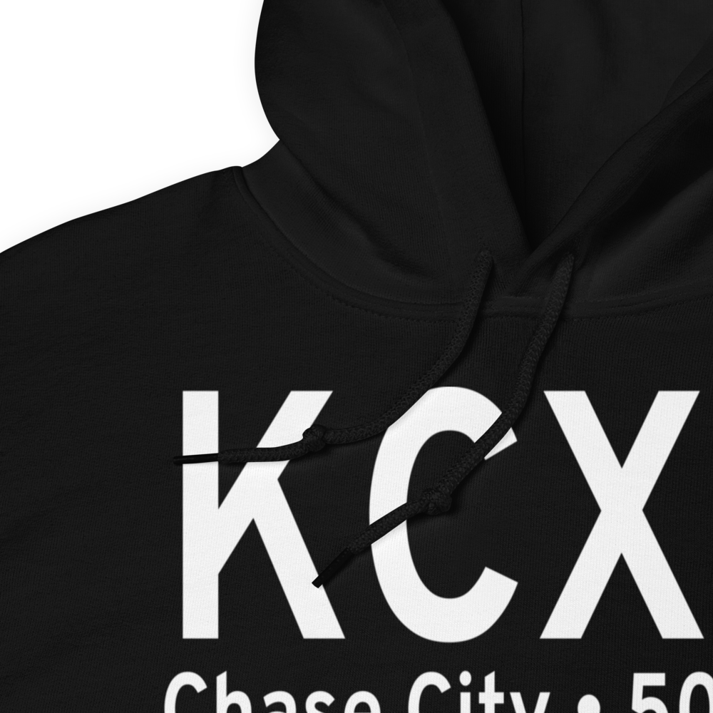 Chase City Municipal Airport (KCXE) ICAO Hoodie Sweatshirt 
