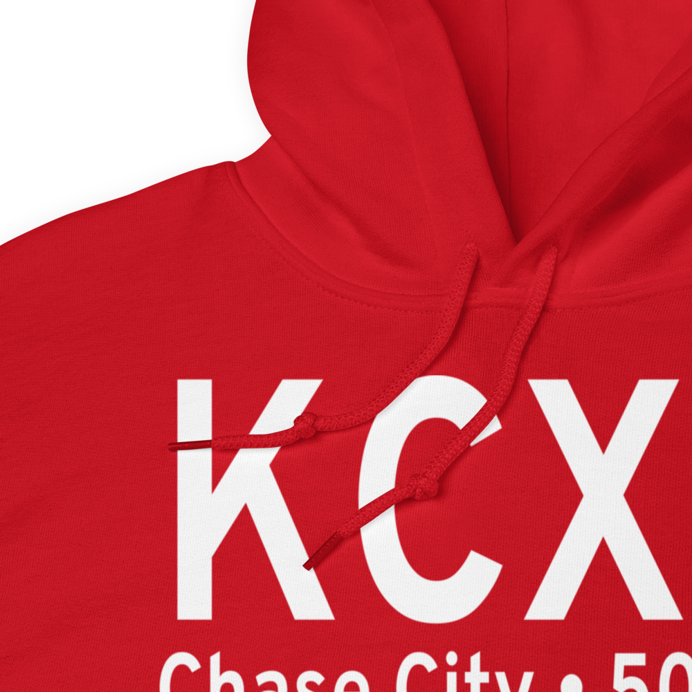 Chase City Municipal Airport (KCXE) ICAO Hoodie Sweatshirt 