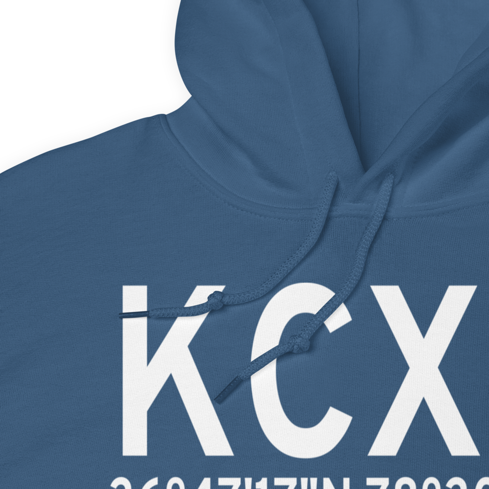Chase City Municipal Airport (KCXE) ICAO Hoodie Sweatshirt 