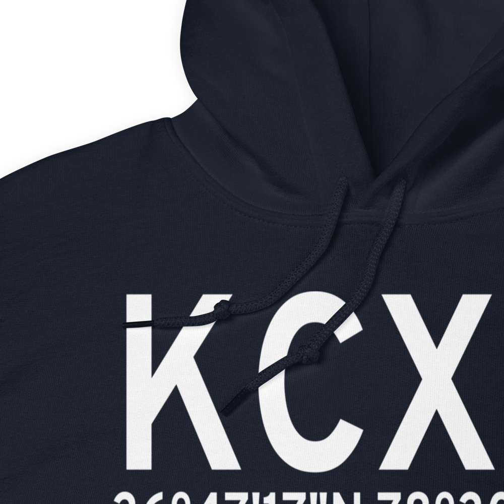 Chase City Municipal Airport (KCXE) ICAO Hoodie Sweatshirt 